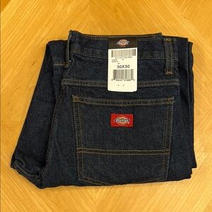 Dickies Relaxed Dark Blue Jeans with Durable Denim